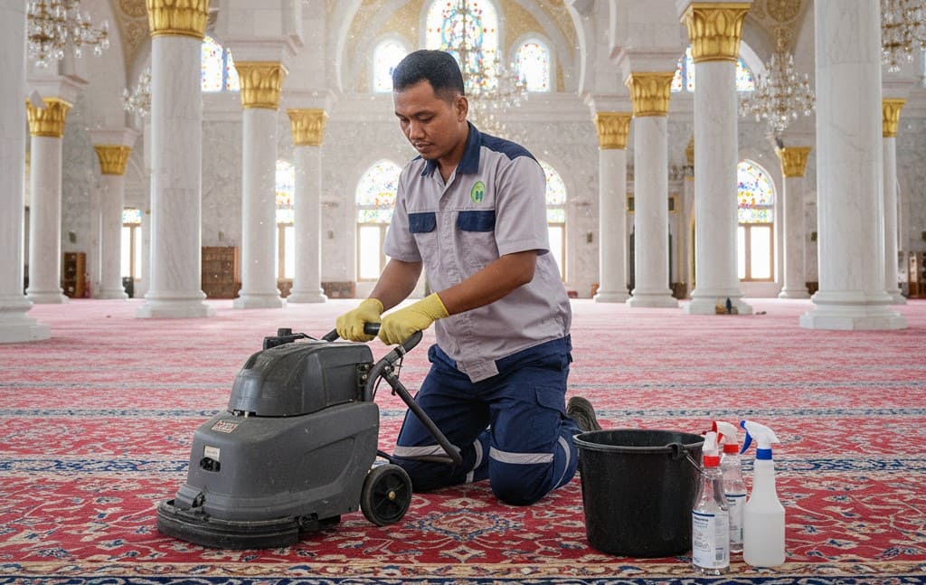 jasa cuci karpet masjid